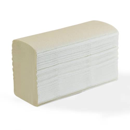 Essuie-mains plié blanc 21,5 x 23,5 cm Paredes photo du produit front L