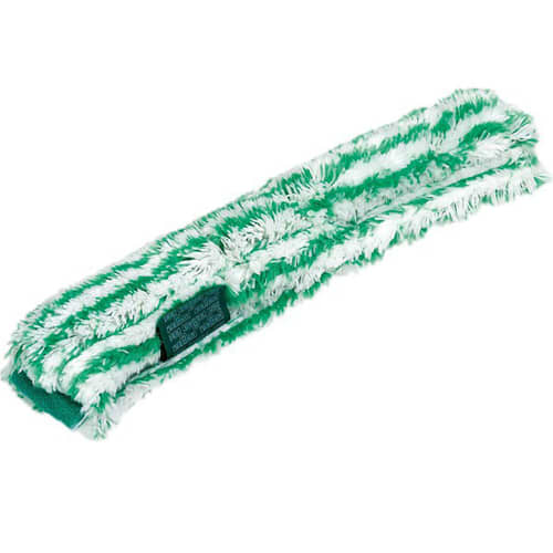 Mouilleur Monsoon tissu mixte fermeture à scratch pad abrasif rayé blanc/vert 15cm Unger photo du produit front L