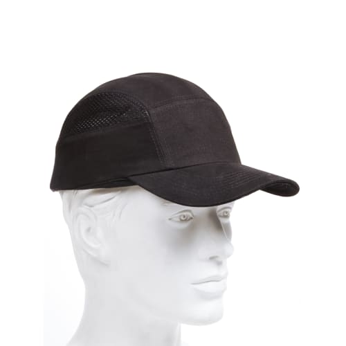 Casquette anti-choc U-light noire Singer photo du produit front L
