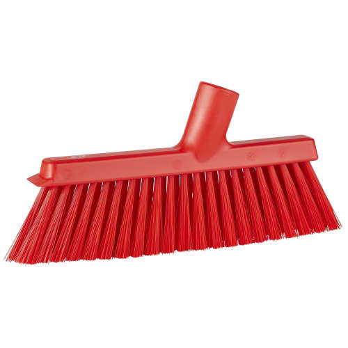 Balai biseauté avec pas de vis incliné, 250 mm, Medium, Rouge Vikan photo du produit front L