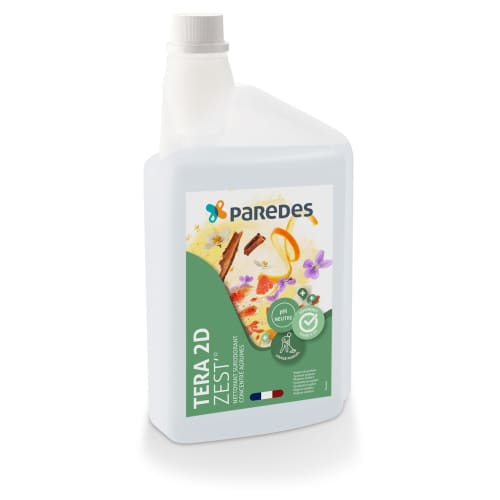 Détergent désodorisant Tera 2D Zest' Paredes flacon doseur de 1L photo du produit front L