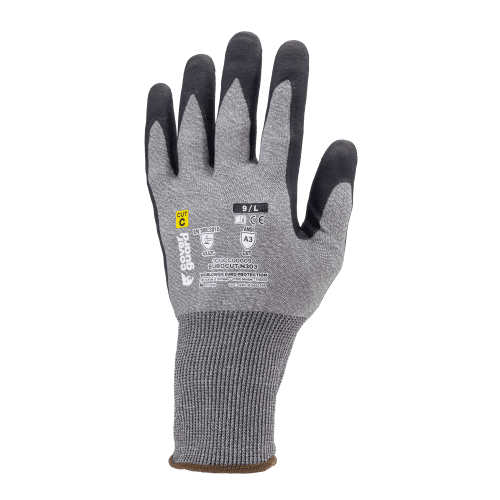 Gants de protection Coverguard anticoupure élevée, nitrile, taille 8 photo du produit front L