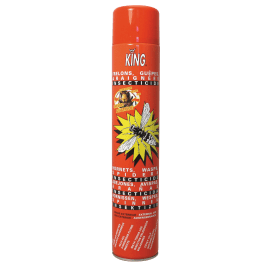 Insecticide anti-frelons guêpes King aérosol de 750ml