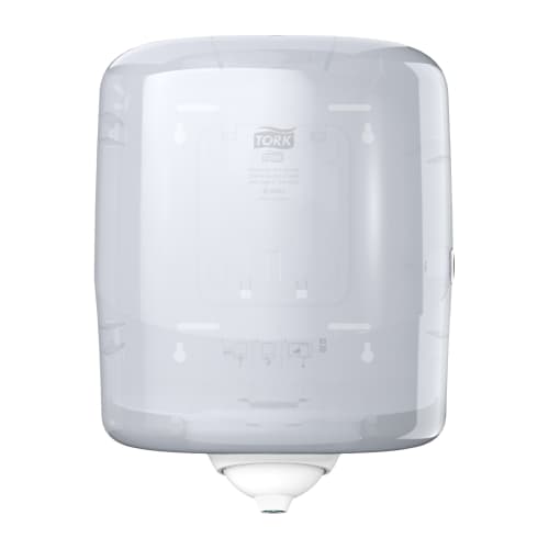 Distributeur d'essuie-mains Reflex à dévidage cental blanc Tork photo du produit front L