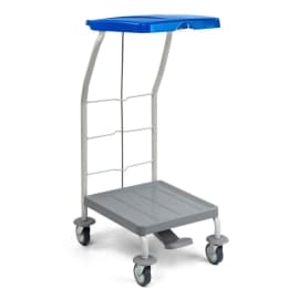 Chariot de ramassage linge 1 support avec pédale Filmop