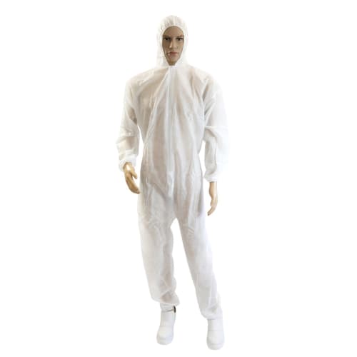 Combinaison de travail Paredes PLP 50g/m² cagoule blanc taille L photo du produit