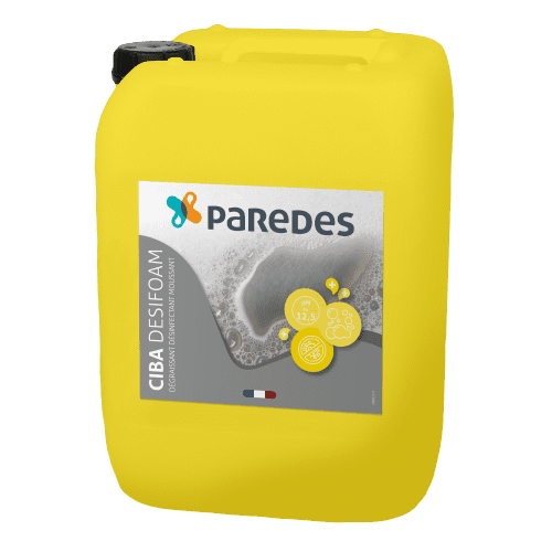 Détergent dégraissant désinfectant Paredes Ciba Desifoam bidon de 21Kg photo du produit front L
