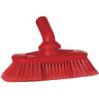 Brosse à main à passage d'eau à angle réglable fibres souples alimentaire PLP 24cm rouge Vikan photo du produit