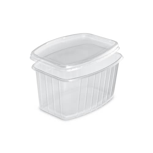 Barquette avec couvercle transparente 1800 cc Alphaform photo du produit front L