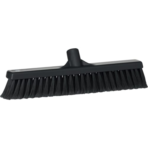Balai fleuré fibres souples alimentaire PLP 41cm noir Vikan photo du produit front L
