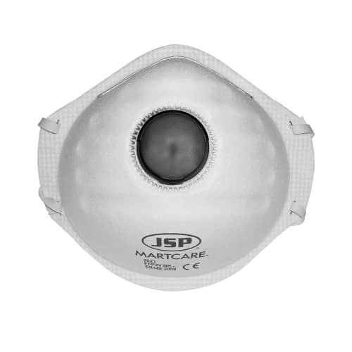 Masque de protection anti-poussières Martcare FFP2 forme coque avec soupape JSP photo du produit front L