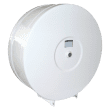 Distributeur de papier toilette Rossignol en métal blanc pour rouleaux géants photo du produit