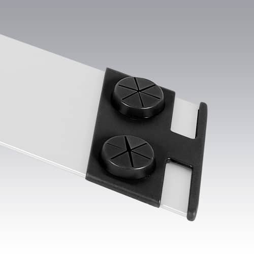 Embouts accroche gazes pour support trapèze aluminium Decitex photo du produit front L