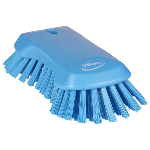Brosse papillon fibres dures alimentaire PLP 23cm bleu Vikan photo du produit front L