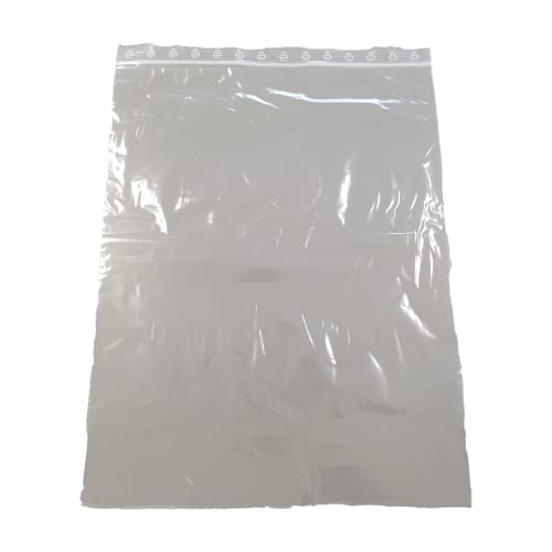 Sac plastique zip lock 350 x 450mm transparent 50µm photo du produit front L