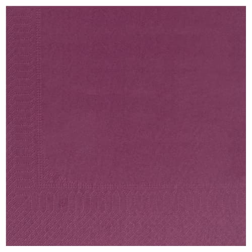 Serviette papier 2 plis Manufacture de l'Éphémère 39 x 39 cm aubergine photo du produit front L