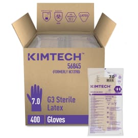 Gant de protection chimique latex stérile Kimtech Pure G3 30cm taille 7 photo du produit