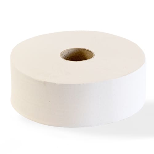 Papier toilette rouleau géant blanc 1 pli crêpé 600m continu Papeco photo du produit front L