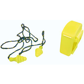 Bouchons d'oreilles réutilisables Coverguard BUP avec cordon élastomère jaune SNR 30