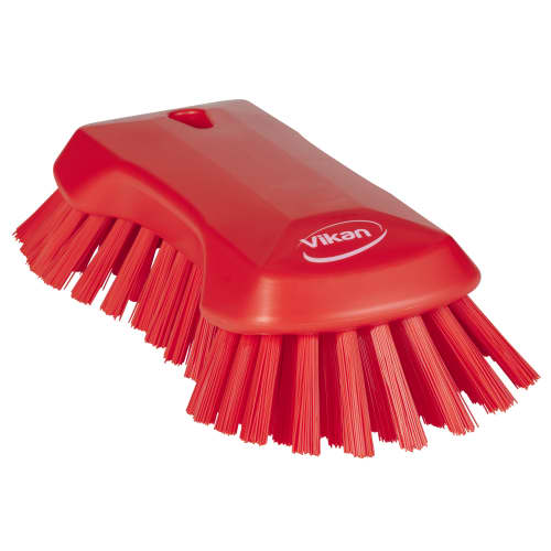 Brosse papillon fibres dures alimentaire PLP 23cm rouge Vikan photo du produit front L
