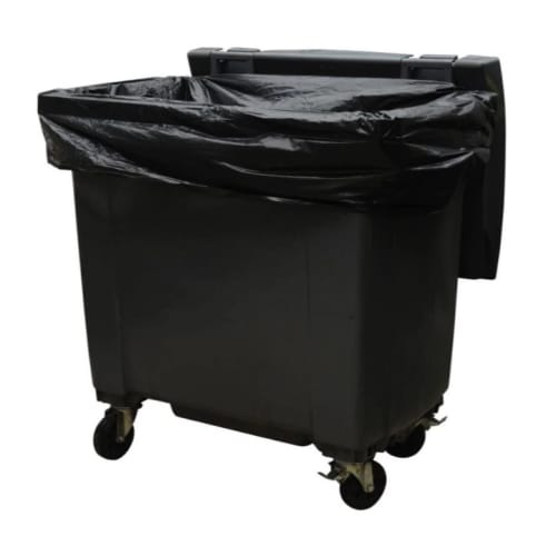 Housse conteneur 660L Noir 30µ photo du produit front L