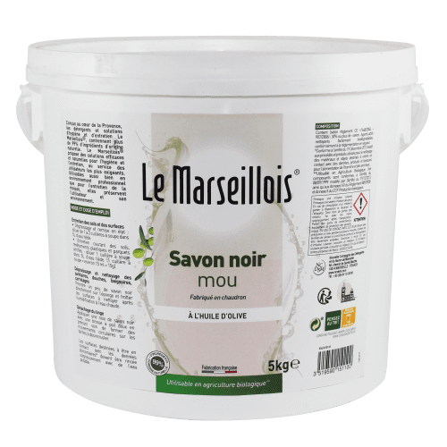 Savon noir mou Le Marseillois seau de 5L photo du produit front L