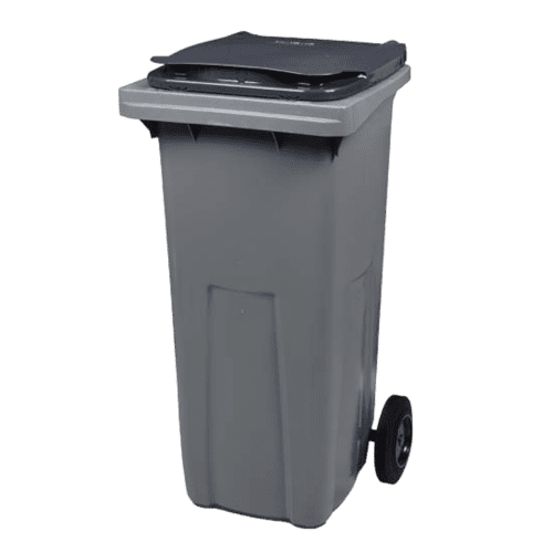 Conteneur plastique 2 roues 240L gris Rossignol photo du produit front L