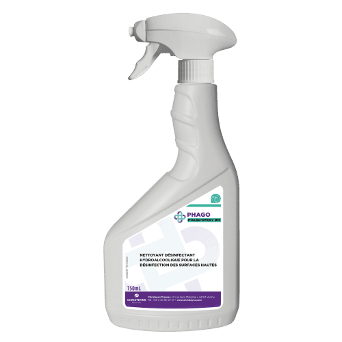 Détergent désinfectant Christeyns Phago'Spray DM pulvérisateur de 750ml photo du produit front L