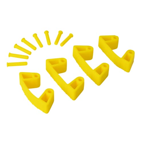 Lot de 4 clips caoutchouc pour support mural jaune Vikan photo du produit front L