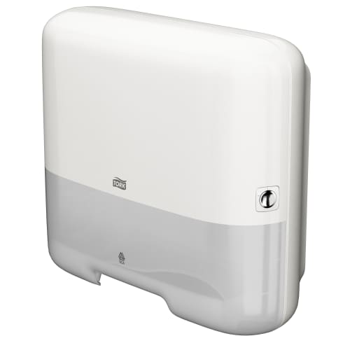 Distributeur d'essuie-mains pliés H3 mini blanc Tork photo du produit front L