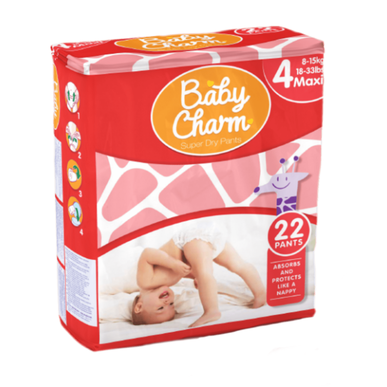 Couche culotte Baby Charm Super Dry Maxi 8/15kg photo du produit