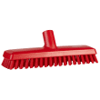 Balai lave-pont à passage d'eau fibres dures alimentaire PLP 27cm rouge Vikan photo du produit