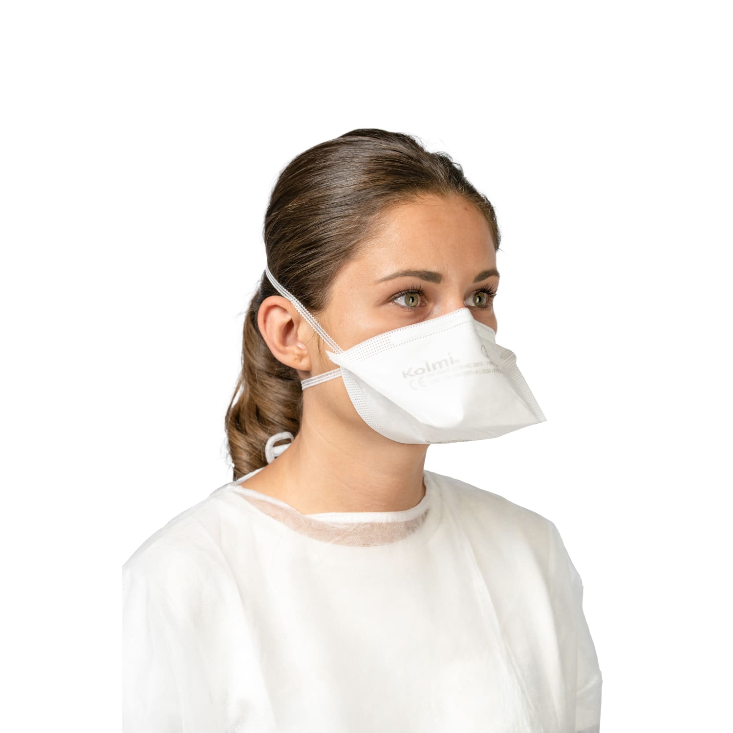 Masque de protection Op-Air Pro OXYGEN FFP3 Kolmi blanc taille M sachet individuel photo du produit