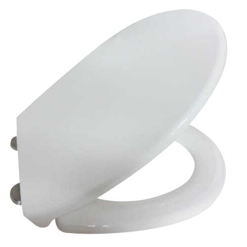 Abattant WC silencieux Rossignol plastique antibactérien blanc photo du produit front L