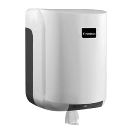 Distributeur d'essuyage dévidage central mural blanc ABS Paredes