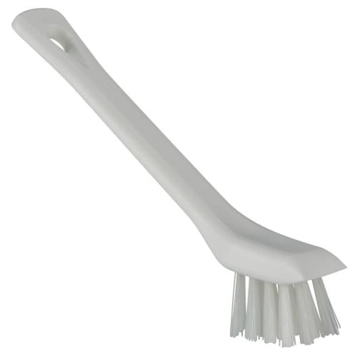 Brosse fibres médium avec rebord grattant alimentaire PLP 15cm blanc Vikan photo du produit front L