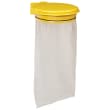 Support sac mural métal avec couvercle 110L jaune Rossignol photo du produit