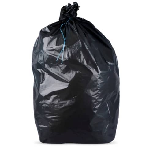 Sacs poubelle 100L Noir 20µ photo du produit front L
