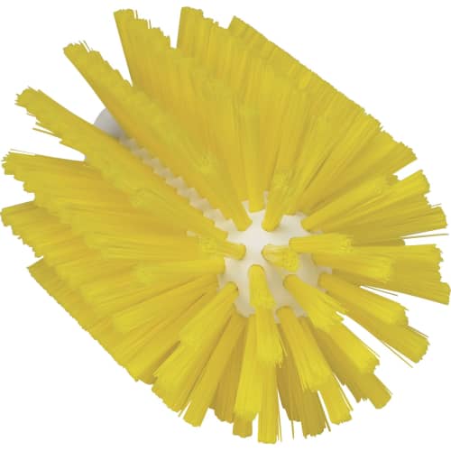 Brosse cylindrique fibres médium alimentaire PLP Ø9cm jaune Vikan photo du produit front L