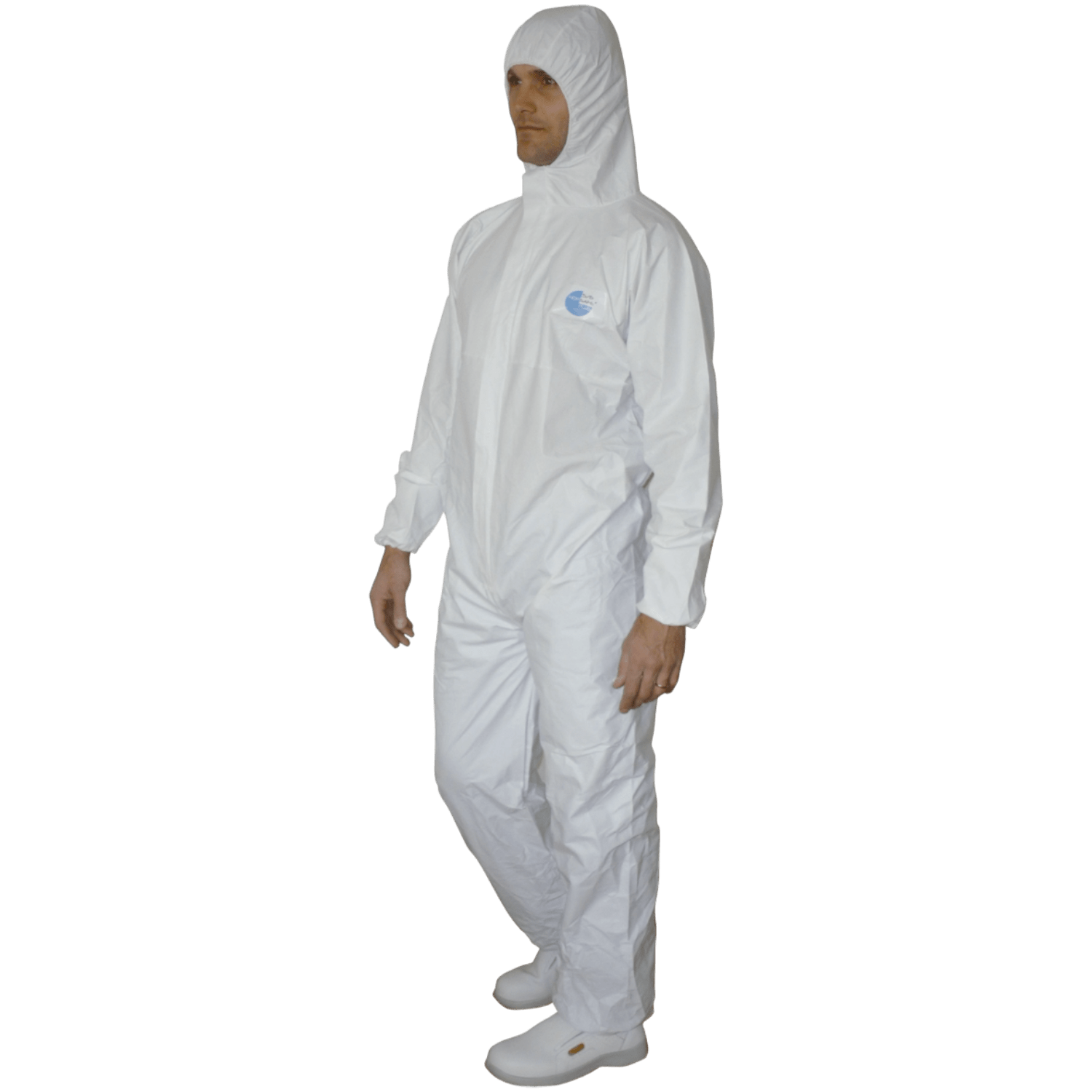 Combinaison de protection SMS microporeux type 5-6-B élastiques cagoule poignets taille chevilles blanc taille XXXL photo du produit