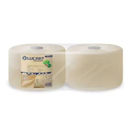 Bobine d'essuyage en rouleau havane Lucart 1500 formats 22 x 30 cm Ecolabel