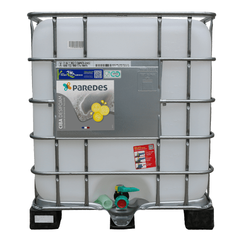 Détergent dégraissant désinfectant Paredes Ciba Desifoam conteneur de 1086Kg photo du produit front L