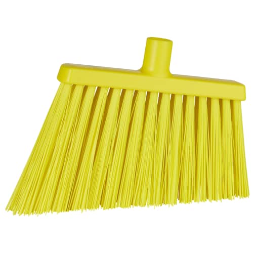 Balai biseauté fibres dures alimentaire PLP 29cm jaune Vikan photo du produit front L
