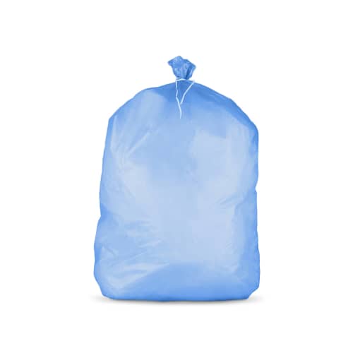 Sac poubelle PE HD 50L bleu 14µm Paredes photo du produit front L