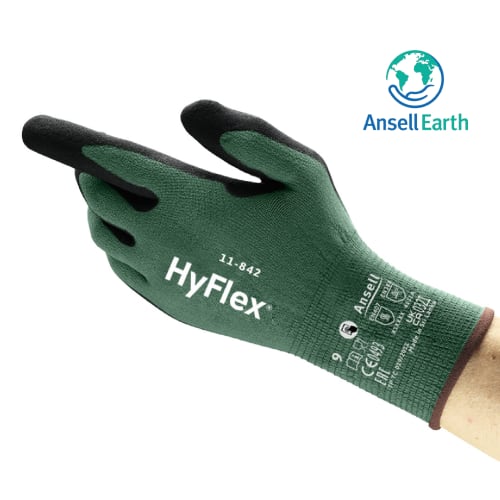 Gants de manipulation nylon Ansell HyFlex® 11-842 taille 7 photo du produit front L
