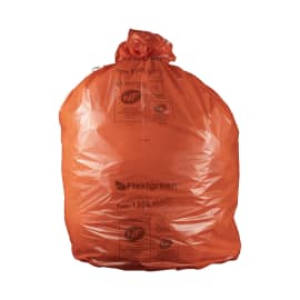 Sacs poubelle 130L flexigreen NFE  rouge  34µ lien classique Jet'Sac