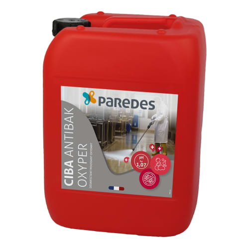 Désinfectant moussant oxydant Paredes CIBA ANTIBAK OXYPER bidon de 20kg photo du produit front L