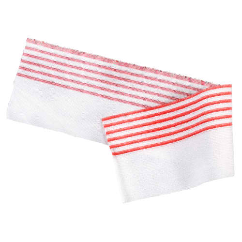 Bandeau microfibre Ultimate Dispomop lignée rouge 50 x 11,5 cm Decitex photo du produit front L