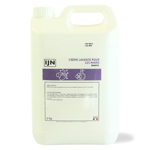 Crème lavante pour les mains IJN bidon de 5kg photo du produit front L
