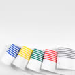 Bandeau de lavage Ultimate 3D Infinite blanc/rouge 11,5 x 50 cm Decitex photo du produit back S